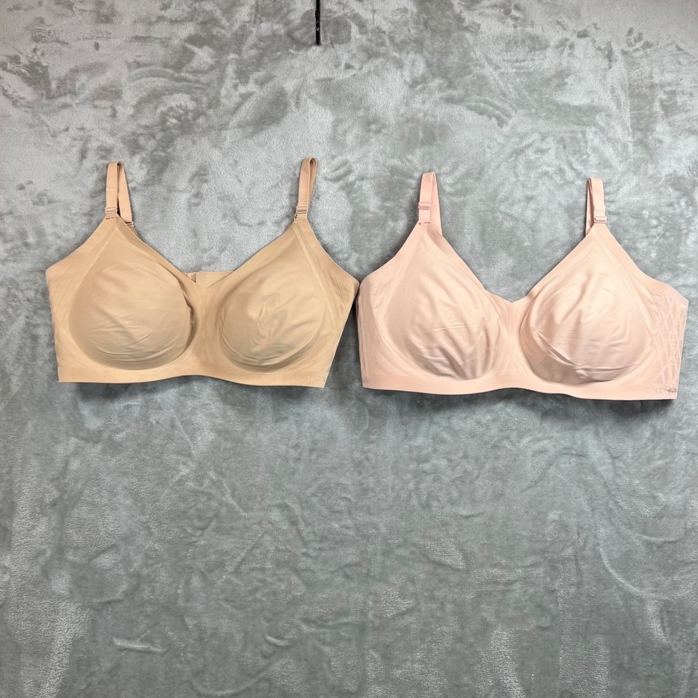 HONEYLOVE Wireless Silhouette 2 Bras Size 2X Soft Comfort Convertible Seamless